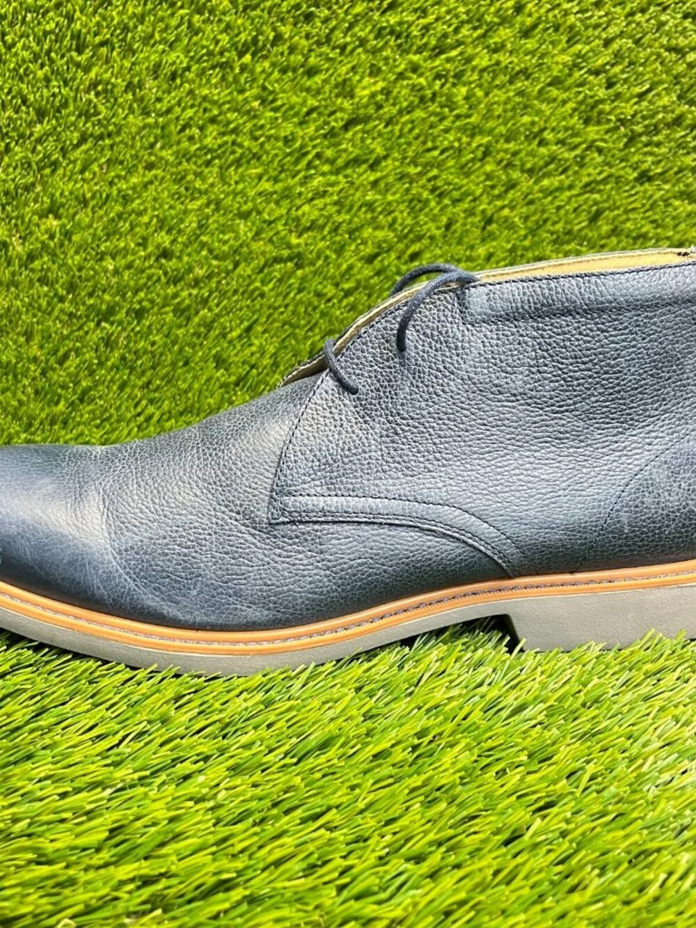 Cole Haan Grand OS‎ Great Jones Mens Size 12M Blue Casual Leather Chukka Boots